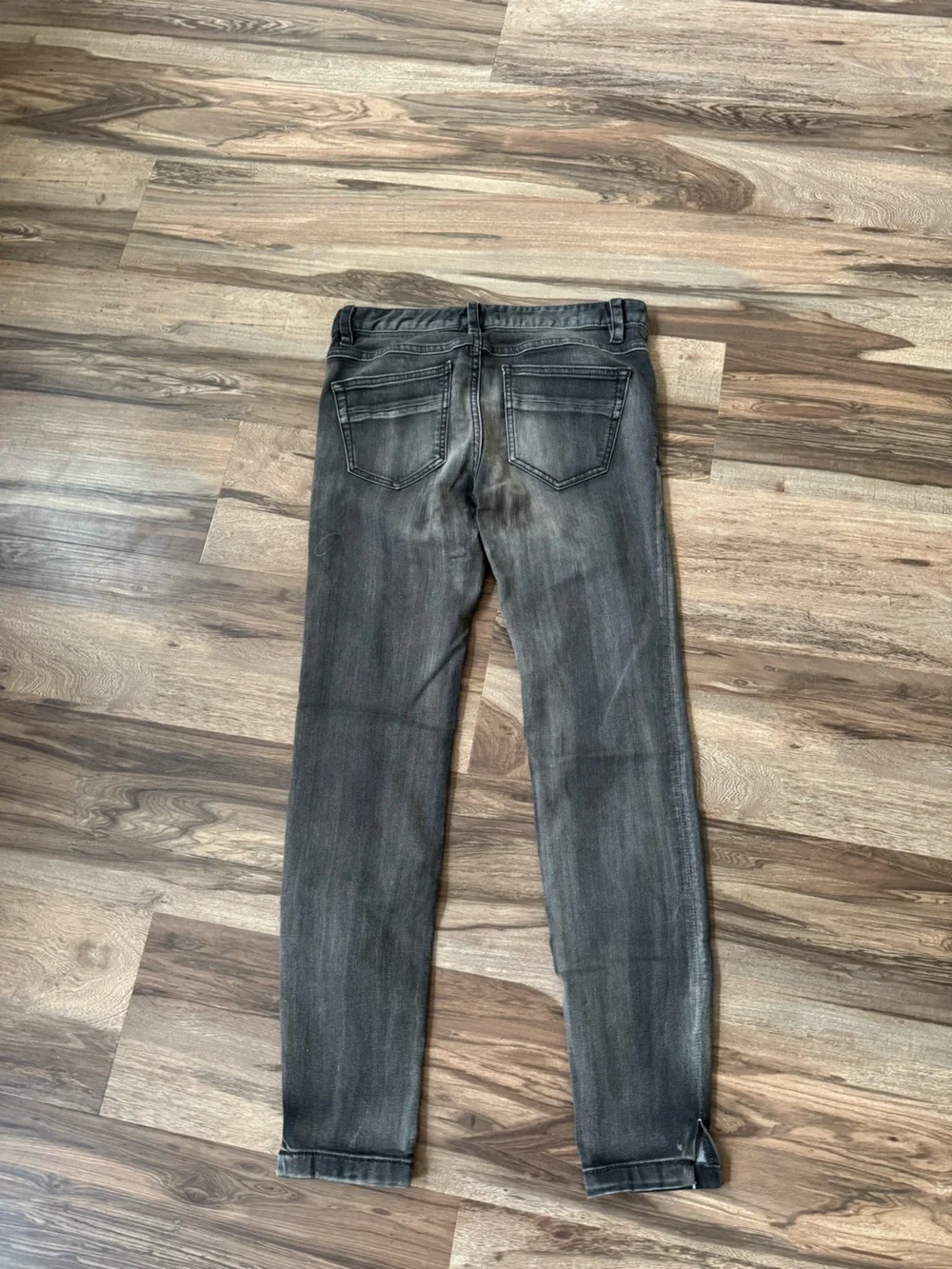Free People Gray Washed Jeans